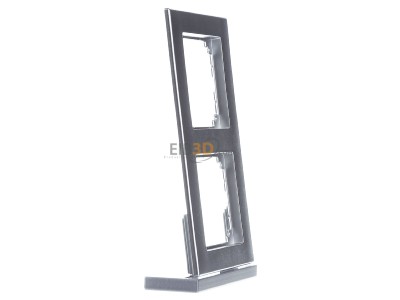 Ansicht links Merten 488260 Rahmen 2f.alu b�ndiger Einbau 