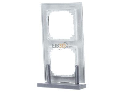Ansicht hinten Merten 488260 Rahmen 2f.alu b�ndiger Einbau 