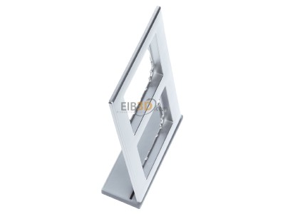 Ansicht oben links Merten 488260 Rahmen 2f.alu b�ndiger Einbau 