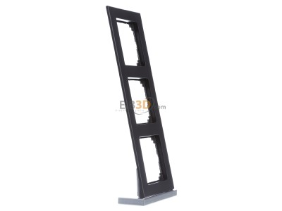 View on the left Merten 488314 Frame 3-gang anthracite 
