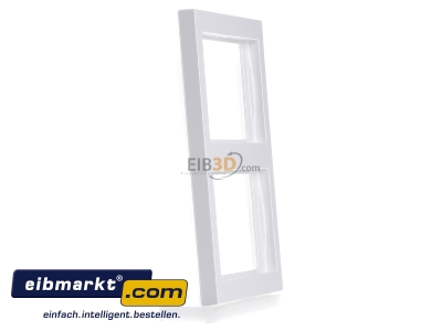 View on the left Berker 13237009 Frame 2-gang white 
