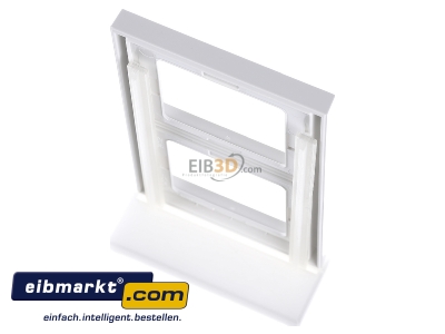 Top rear view Berker 13237009 Frame 2-gang white 
