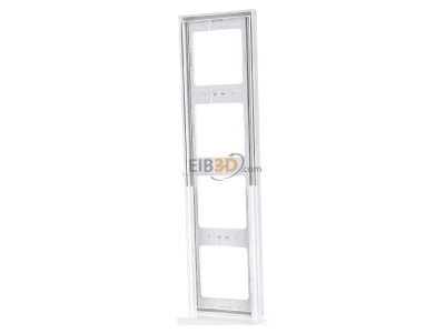 Back view Berker 13837009 Frame 4-gang white 
