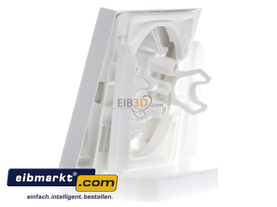 View on the right Berker 14357009 Cover plate for switch/push button white
