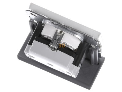 Ansicht oben hinten Berker 41357009 SCHUKO-Steckdose pws/gl 