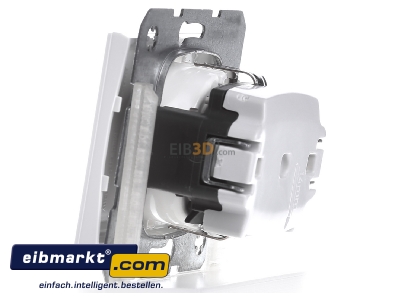Ansicht rechts Berker 47157009 SCHUKO-Steckdose pws/gl 