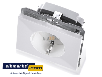 Ansicht oben vorne Berker 47157009 SCHUKO-Steckdose pws/gl 