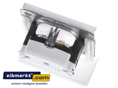Ansicht oben hinten Berker 47157009 SCHUKO-Steckdose pws/gl 