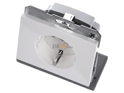 Ansicht oben vorne Berker 47357009 SCHUKO-Steckdose pws/gl 