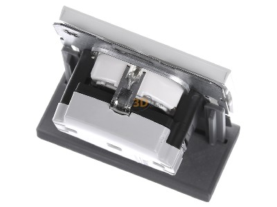 Ansicht oben hinten Berker 47357009 SCHUKO-Steckdose pws/gl 