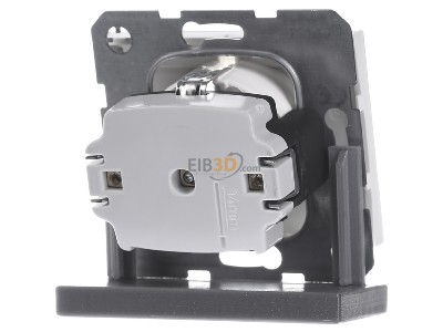 Ansicht hinten Berker 47387009 SCHUKO-Steckdose pws m.Beschriftungsfeld 