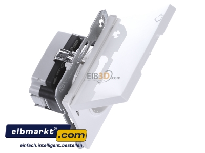 Ansicht oben links Berker 47517109 SCHUKO-Steckdose pws m.Klappdeckel 
