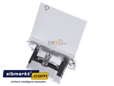 Ansicht oben hinten Berker 47517109 SCHUKO-Steckdose pws m.Klappdeckel 