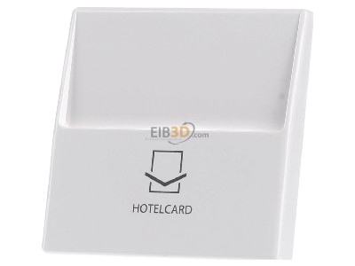 Front view Jung A 590 CARD WW Cover plate for switch/push button white 
