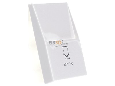 View on the left Jung A 590 CARD WW Cover plate for switch/push button white 
