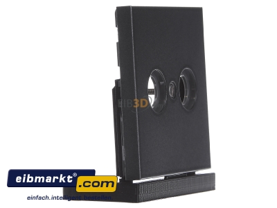 Ansicht links Jung AL 2990 TV AN Abdeckung anth f�r Antennendose 