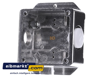 Front view Peha D 391.69 AGU WA Surface mounted housing 1-gang aluminium - 
