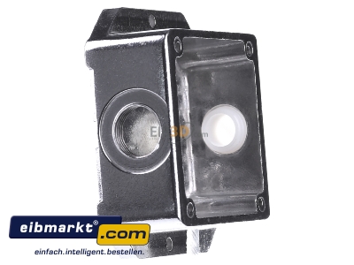 View on the left Peha D 391.69 AGU WA Surface mounted housing 1-gang aluminium - 
