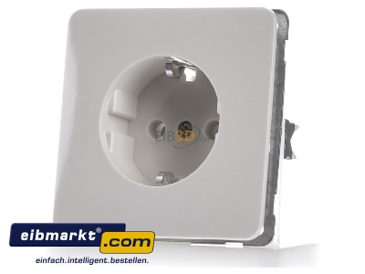 Front view Peha D 80.6511 W Socket outlet protective contact 

