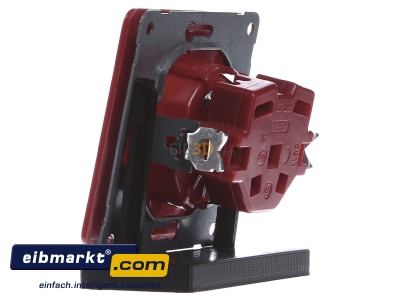 View on the right Peha D 80.6611 ROT Socket outlet protective contact red 
