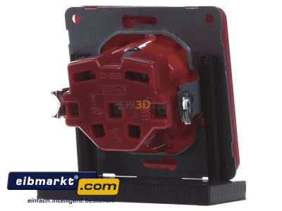 Back view Peha D 80.6611 ROT Socket outlet protective contact red 
