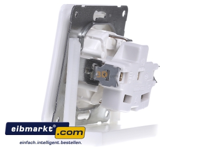 View on the right Peha D 80.6511.02 Socket outlet protective contact white - 
