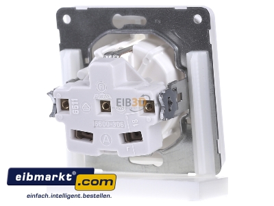 Back view Peha D 80.6511.02 Socket outlet protective contact white - 
