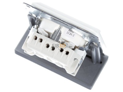 Top rear view Peha D 80.6511.02 SI Socket outlet (receptacle) 
