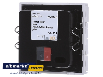 Back view Merten 617419 Touch sensor for bus system 8-fold
