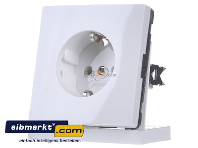 Front view Peha D 95.6511.02 Socket outlet protective contact white
