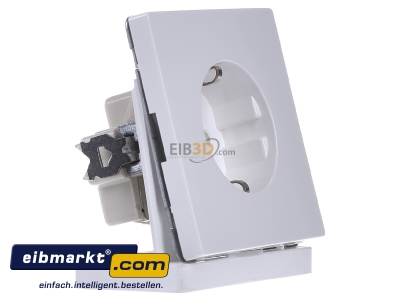 View on the left Peha D 95.6511.02 Socket outlet protective contact white
