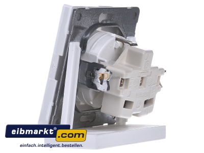 View on the right Peha D 95.6511.02 Socket outlet protective contact white
