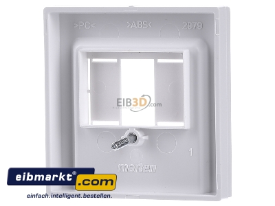 Ansicht hinten Merten 296025 Zentralplatte aws/gl f�r Anschlussdose 