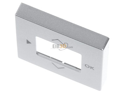 Ansicht oben vorne Busch Jaeger 6435-83 Zentralscheibe alu/sil f.Timer-Bedienelem. 