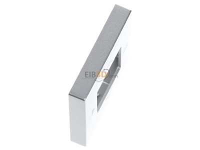 Ansicht oben links Busch Jaeger 6435-83 Zentralscheibe alu/sil f.Timer-Bedienelem. 