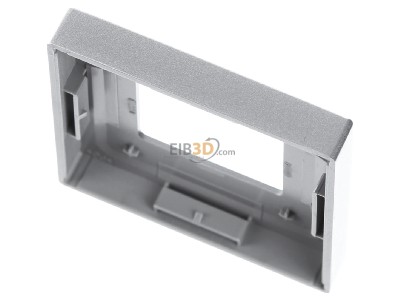 Ansicht oben hinten Busch Jaeger 6435-83 Zentralscheibe alu/sil f.Timer-Bedienelem. 