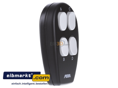 Ansicht links Peha D 450 FU-HS4 Mini-Handsender sw/gr 4 Kanal 