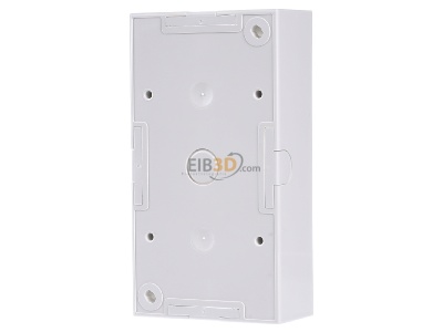 Back view Berker 10428989 Surface mounted housing 2-gang white 
