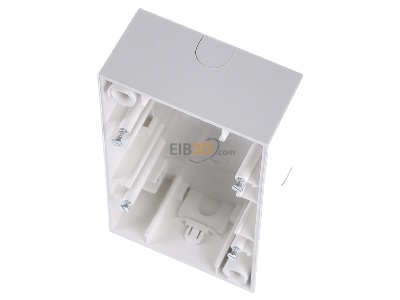 View up front Berker 10428989 Surface mounted housing 2-gang white 
