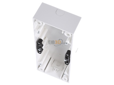 View up front Berker 10438989 Surface mounted housing 3-gang white 
