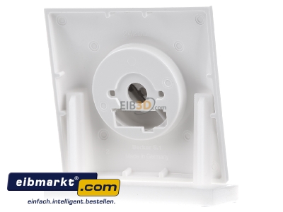 Ansicht hinten Berker 11308989 Abdeckplatte pws/gl mit Regulierknopf 