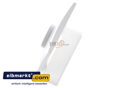 Ansicht oben rechts Berker 11308989 Abdeckplatte pws/gl mit Regulierknopf 