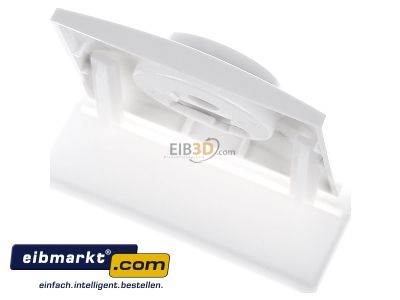 Ansicht oben hinten Berker 11308989 Abdeckplatte pws/gl mit Regulierknopf 