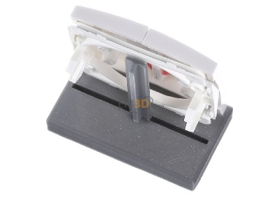Ansicht oben hinten Berker 16278989 Wippe pws/gl mit roter Linse 