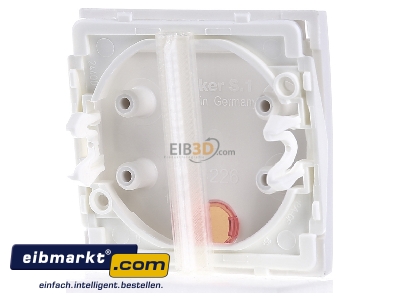 Back view Berker 16288989 Cover plate for switch/push button white 

