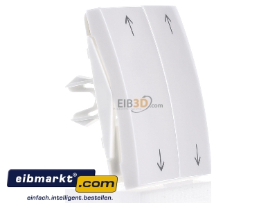 View on the left Berker 16448989 Cover plate for switch/push button white

