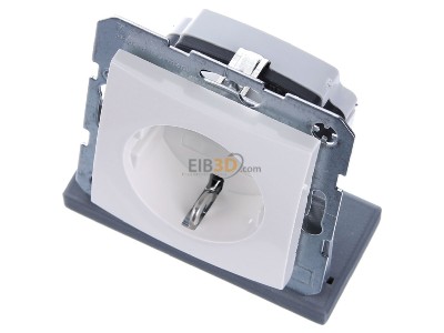 Ansicht oben vorne Berker 41438989 SCHUKO-Steckdose pws/gl 