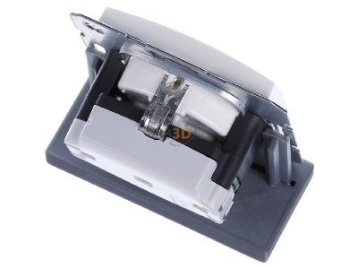 Ansicht oben hinten Berker 41438989 SCHUKO-Steckdose pws/gl 