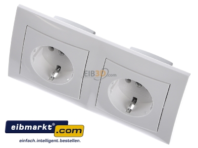 View up front Berker 47208989 Socket outlet protective contact white 
