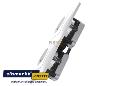 View top right Berker 47208989 Socket outlet protective contact white 
